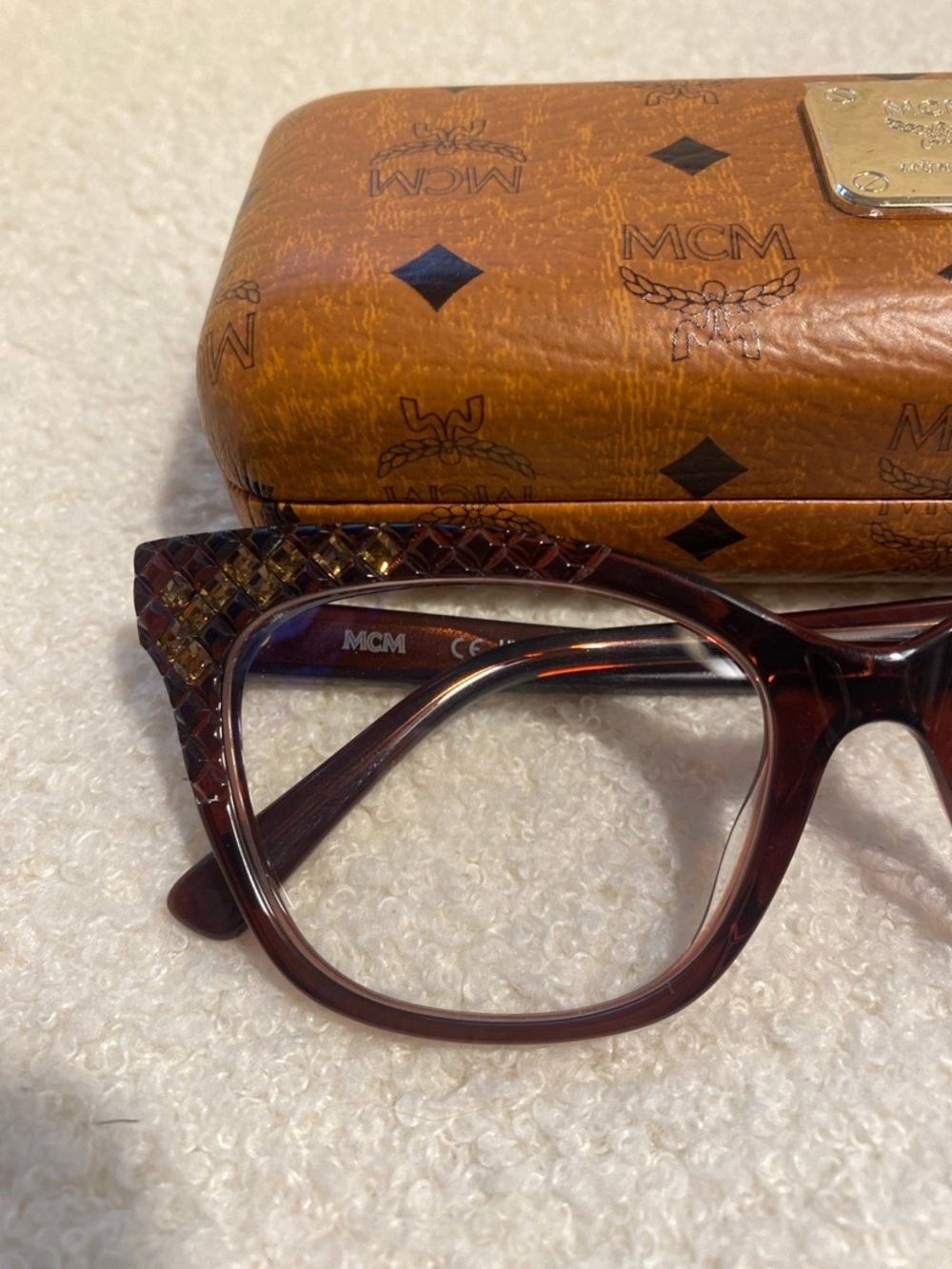 MCM Women's Light Brown Cat-Eye Optical Glasses - Picture 3 of 7
